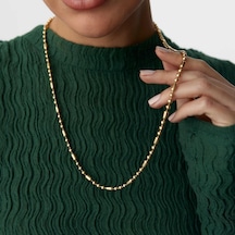 By Golden House Oluklu Top Zincir