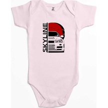 Zepplin Giyim Skyline Pembe Bebek Body Zıbın