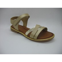 Piarmoni 01411 Deri Ortopedik Altın Sandalet 31-35 Pudra