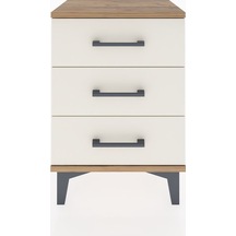 Arges Komodin 3 Çekmeceli 44x30x64 Çam-aytaşı Çam