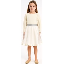 Esila Kids Kız Çocuk Etek Beyaz Renkli 4-9 Yaş
