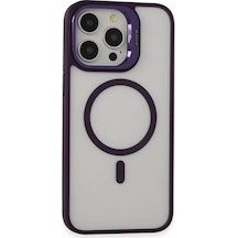 Joko Apple, Uyumlu iPhone 14 Pro Kılıf Roblox Lens Magsafe Standlı Kapak - Derin Mor