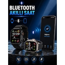 Akıllı Saat Bluetooth Bağlantılı Adımsayar Alarm Ve Hatırlatıcı Çağrı Cevaplama