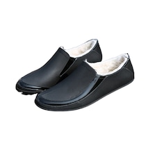 Ikkb Yeni Moda Su Geçirmez Kaymaz Kalın Taban Aşınmaya Dayanıklı Gündelik Erkek Ayakkabısı 588 Siyah Artı Kadife