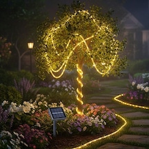 Güneş Enerjili Bahçe Aydınlatma 12 Metre Hortum Kaplama S-14