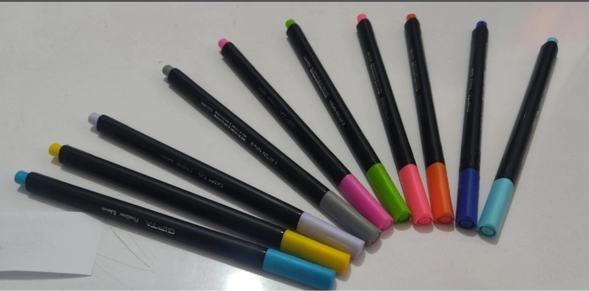 Fineliner 0.4mm Renkli Kalem 10 Renk