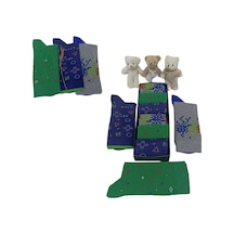 Garanti Çorap Eğlenceli Desenli Unisex Soket 3 Lü 9a Çok Renkli