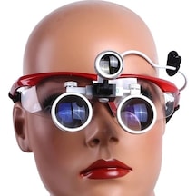 Tıbbi Cerrahi Büyüteç LED Işıklı 3.5x Büyütme Binoküler Gözlük