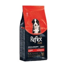 Reflex Plus Kuzu Etli Orta ve Büyük Irk Yavru Köpek Maması 12 KG
