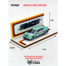 3d Baskı 1/64 Ölçekli Race Tasarımlı Mini Diorama Araç Sergileme Garajı