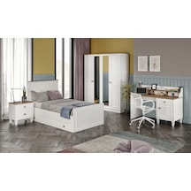 Smart Aynalı Genç Odas %100mdf Beyaz