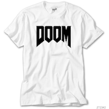 Doom Logo Beyaz Tişört