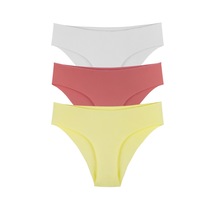 Sensu Kadın Bikini Lazer Kesim 3'lü Külot Set - Kts2048 Bej