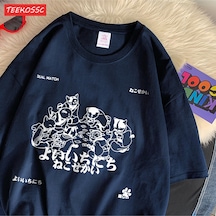 Noıssey Urban Pop Graphic Kadın Tişört Koleksiyonukod 5353 Lacivert