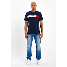 Erkek Bisiklet Yaka Regular Fit Garnili Tişort Spr23ts301 001