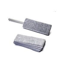 Mop Mikrofiber Tablet Mop Yedek Bezi 4 Adet Gri 12 X 33 Cm