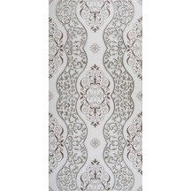 Bg40 Granitto Beyaz Zemin Gümüş İşlemeli 30x60cm Dekor