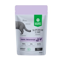 Nature S Protection Superior Care Tavşanlı & Tavuk Göğüslü Sos İçinde Kısırlaştırılmış Kediler İçin Yaş Kedi Maması 85g