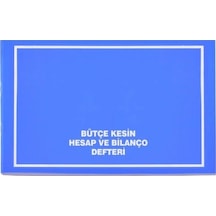 Bütçe Kesin Hesap Ve Bilanço Defteri