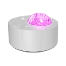 Wezone Romantik Usb Projeksiyon Lambası - Kuzey Işıkları Ve Ay Efekti İle Dekoratif Aydınlatma Beyaz