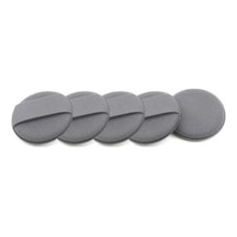 Pazly 5 Adet 4 Yuvarlak Cep Süngeri, Gri Mikrofiber Araba Bakım Ağda Pedi