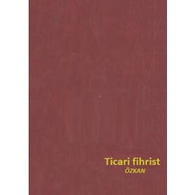 Ticari Fihrist 20X28 8'Li Cilt Bezli Özkan Bordo