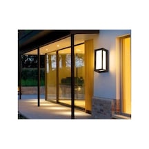 Bahçe Aydınlatması Led Işık 25cm E27 Duylu Zita Ultra Bahçe Duvar Aplik Su Geçirmez 10 Parça Siyah
