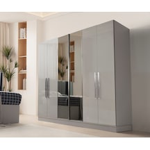 Hazal Mdf 6 Kapılı Dolap