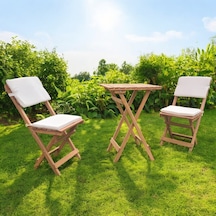 Katlanır Ahşap Bistro Set Bahçe Masa Seti Minder Hediyeli 50 50 Ahşap Katlanır Ahşap Bistro Set Bahçe Masa Seti Minder Hediyeli 50 50 Ahşap