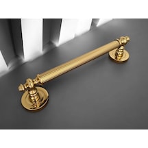 Osmanlı Rustik Titanyum Altın Zamak Çekme Kol Sürgülü Kapı Kolu 40 Cm 1 Adet