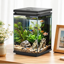 Atf-200 10 Litre Led Cam Akvaryum Siyah