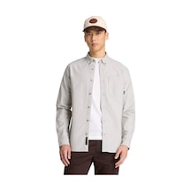 Timberland Lake Warner Solid Oxford Shirt Erkek Gömlek-33998 Gri