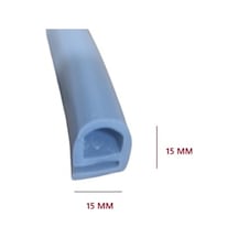 Silikonlu Fırın Contası E Tipi 15mm Gri