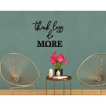 Bk Home Think Less Do More Ahşap Duvar Yazısı-1
