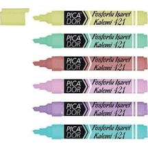 Fosforlu Kalem 6 Renk 421 Kx 075 Çok Renkli