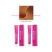 Hubrendy Tedarik 2 Li Set Premium 9.3 Açık Altın Sarısı - Kalıcı Krem Saç Boyası 2 X 50 G Tüp