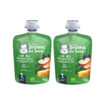 Gerber Organik Muzlu Yaban Mersinli Böğürtlenli Elma Püresi 2 x 90 G