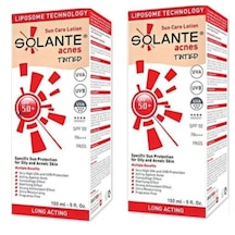 Solante Acnes Tinted Losyon Spf 50+ 150 Ml X2 Adet -akneli Ciltler Için Yağsız Renkli Güneş Koruyucu Losyon