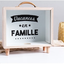 Rogfer Yaratıcı Ahşap Sanat Taze Kumbara Yatak Odası Masaüstü Dekorasyon Süsler Çeşitli Eşyalar Saklama Kutusu, Stil: Kolu Ahşap Saklama Kutusu - B