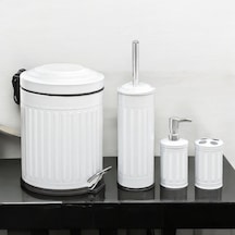 Bath Vintage 4'lü Banyo Seti - Beyaz Diğer
