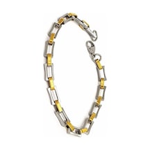 Çift Renkli Çelik Erkek Bileklik N11.2175