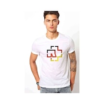 Rammistein Baskılı Beyaz Erkek Tshirt (530985366)