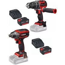 Einhell TP-CD/60 Li-i Bl Matkap + TP-CI 18/220 Li Bl Vidalama 2x4.0AH Kömürsüz Darbeli Set