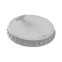 400Mm Yuvarlak Rögar Kapağı - Çerçeve + Düz Kapak