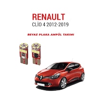 Renault Clio 4 Plaka Ampül Set Beyaz Arıza Işığı Yakmaz Canbus N11.20