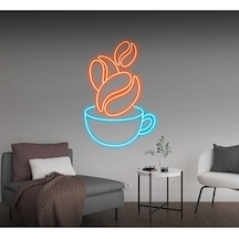 Kahve Fincanı Şekilli Neon Tabela Turkuaz