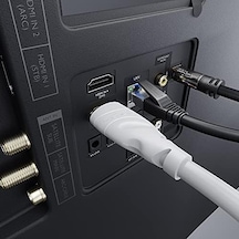 4k Hdmı Kablosu 20m 0,15-22,5m Arasında Mevcut Her Hdmı Bağlantısı İçin 4k 60hz, Yüksek Hızlı Ethernet, Tv, Blu-ray, Ps5, Xbox Series, Switch Beyaz