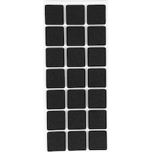 Furndiy Kendinden Yapışkanlı Kare Kaydırmaz 30 Mm X 30 Mm Siyah 21 Parça Siyah