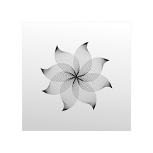 Folyo Sticker Çiçek Desen 200cm Uzunluk Siyah