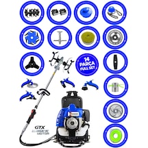 Prowackers German Kx-8500 Prox Sırt Tırpan+ Akrobat Çapalama + Toprak Eşeleme 14 Parça Biçici Setli